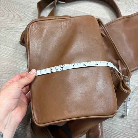 Rare Vintage Coach 5408 Drawstring Buckle Flap Leather Backpack Daypack Purse - Picture 12 of 13